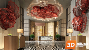 Lobby Decoration Skp Files 
